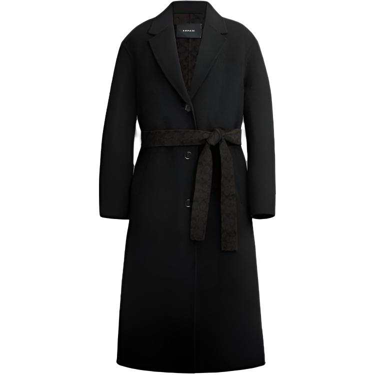 COACH Coats Women's Lapel Moderate Straight Fit