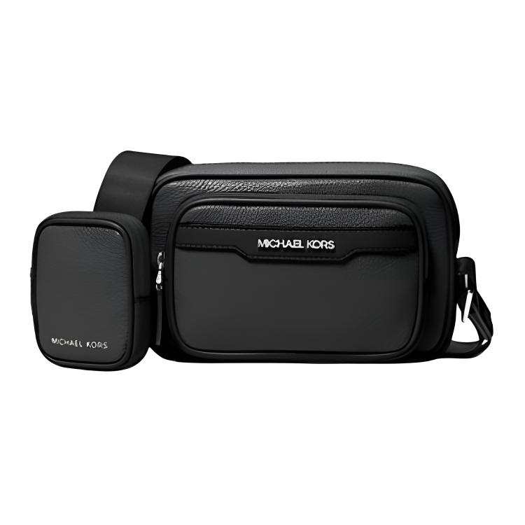 MICHAEL KORS COOPER Leather Crossbody Bags Men's Black