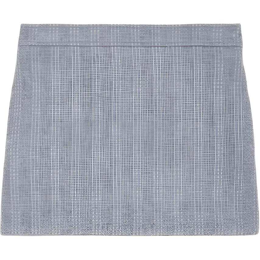GUCCI Wool Tweed Mini Skirt 'Blue Stone'