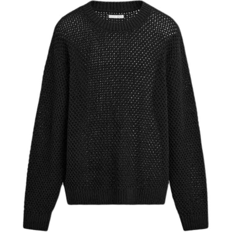 ZARA Knitwear Men's Black Crew Neck Moderate
