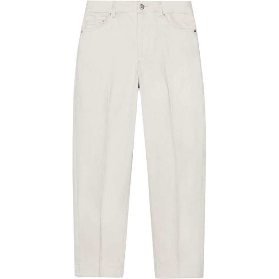 ZARA ZW Jeans Women's White Moderate Tapered Pants