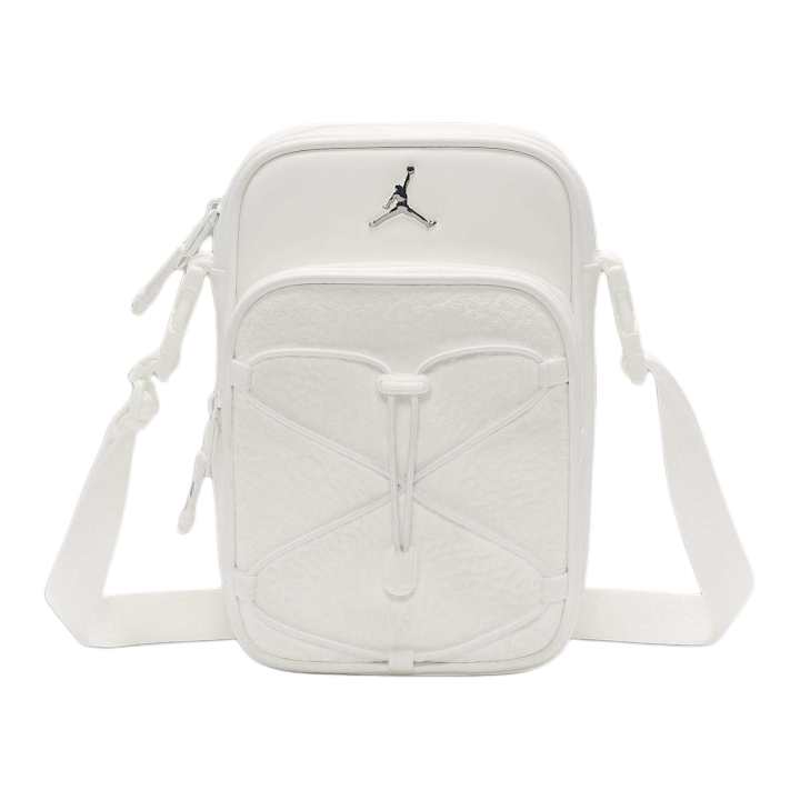 Jordan Jordan Polyurethane Crossbody Bags Unisex White