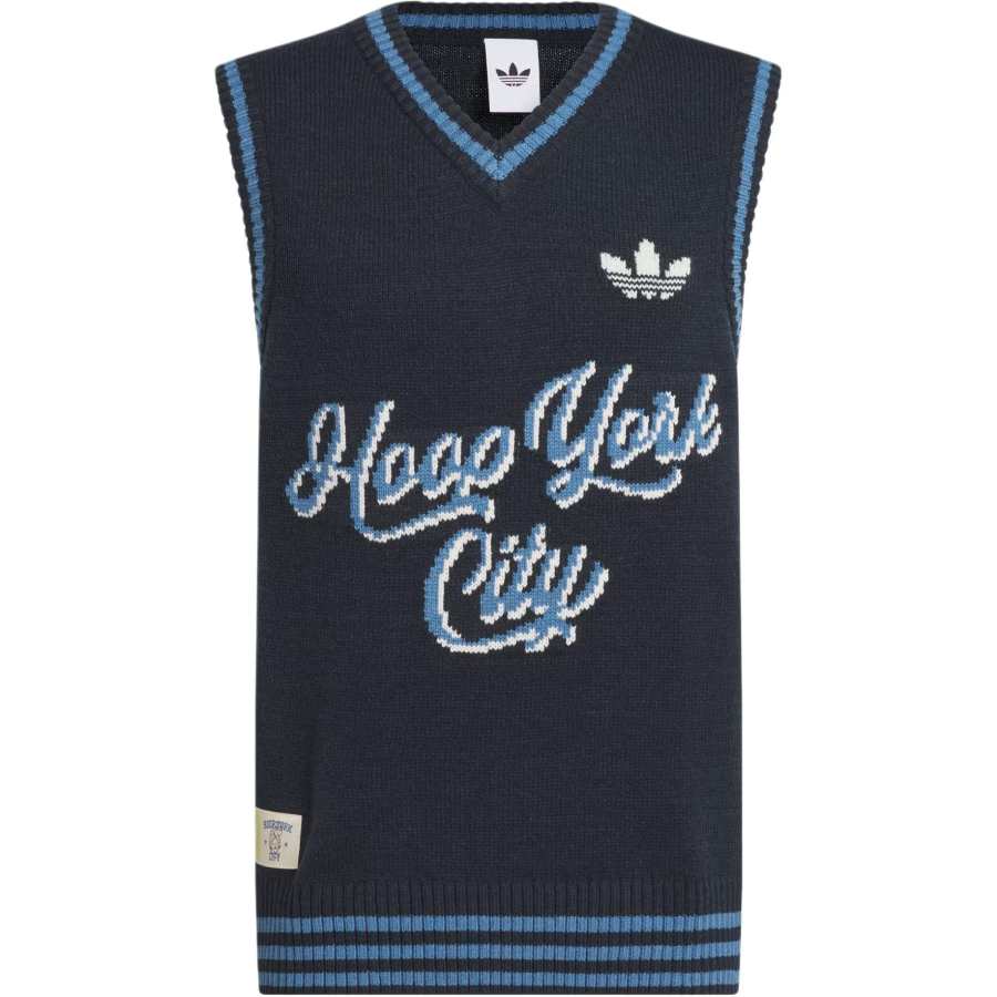 Adidas Originals x HOOP YORK CITY SWEATER VEST Unisex Aurora Ink Blue