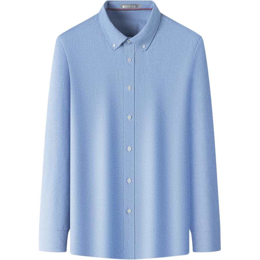 Hodo Shirts Men's Blue Lapel Moderate Other