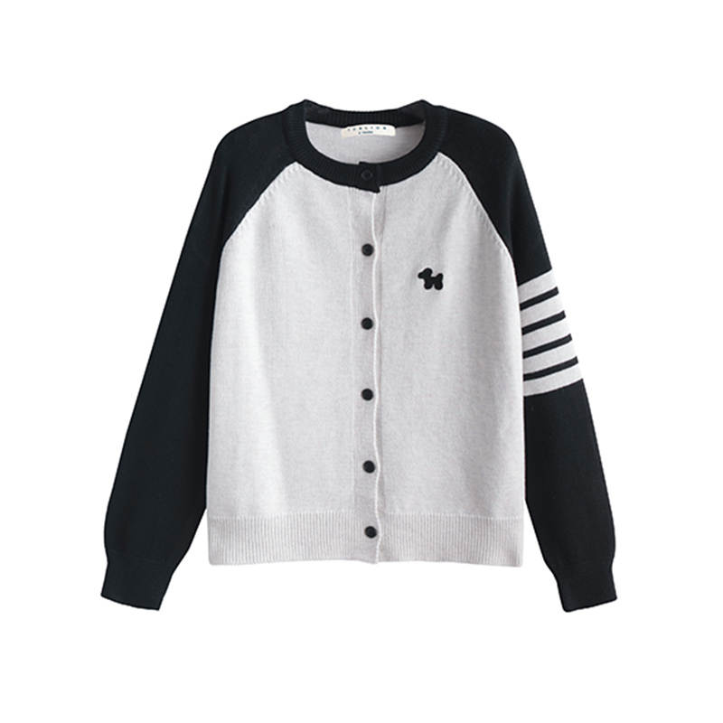 Tonlion Knitwear Women's Black Tone Crew Neck Moderate