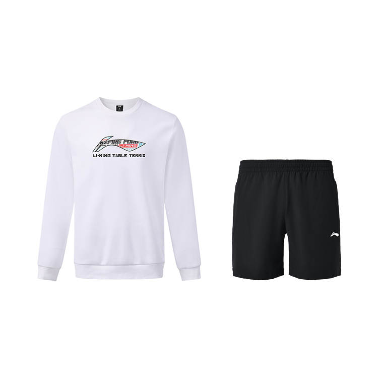 Li-Ning Li Ning Casual Sportswear Unisex White Black