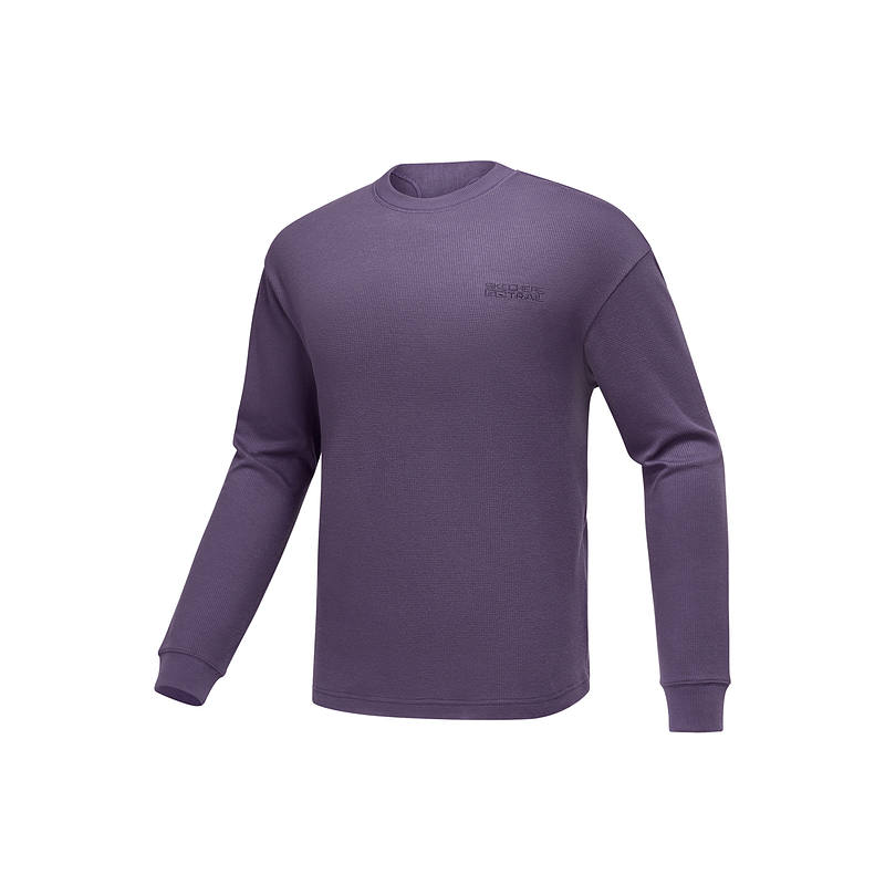 Skechers T Shirts Men's Universe Purple 04R8 Crew Neck Moderate Straight Fit