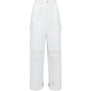 Alexander McQueen Military Cargo Jeans Women's White