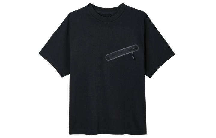 Nike Nike T Shirts Men's Black Crew Neck Moderate Straight Fit