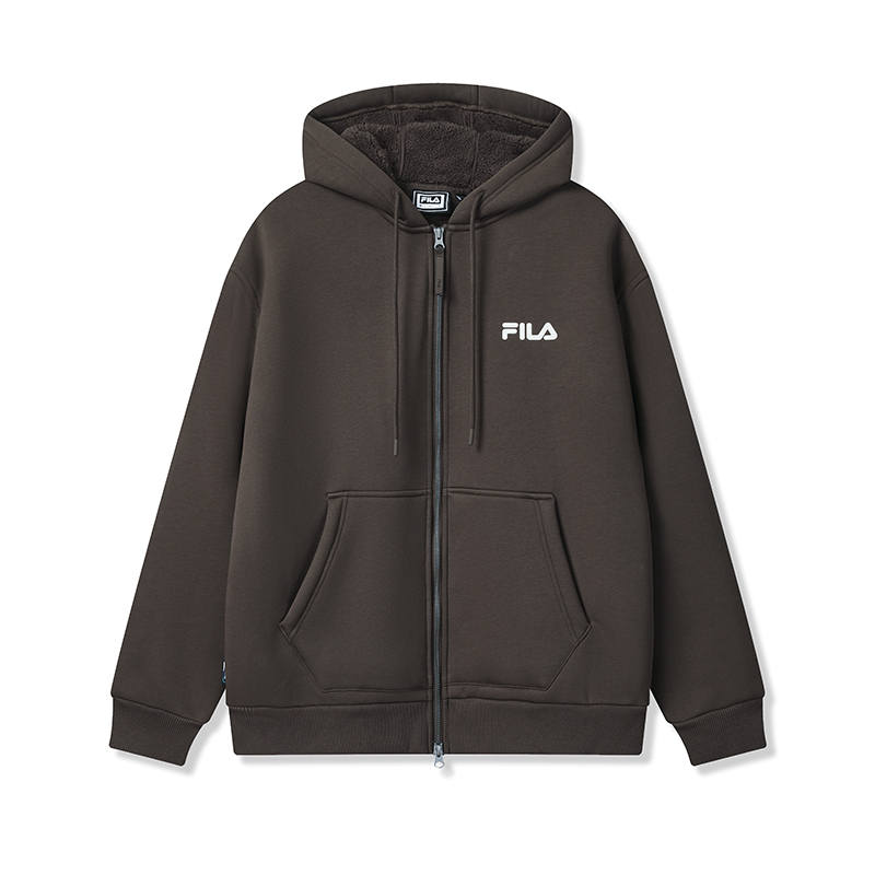 FILA ORIGINALE Fleece Lined Thermal Fashion Casual Versatile Comfortable Loose Fit Knitwear Unisex