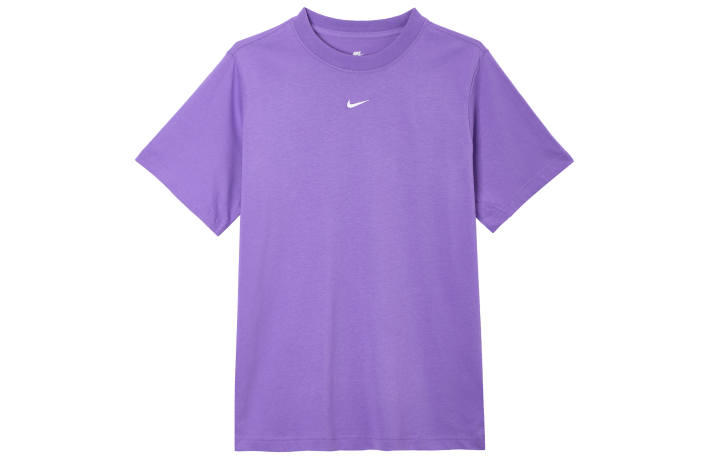Nike Nike T Shirts Women's Purple Crew Neck Moderate Straight Fit