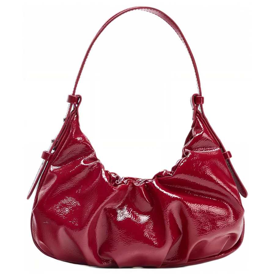 ZARA Pu Shoulder Bag Women's Red