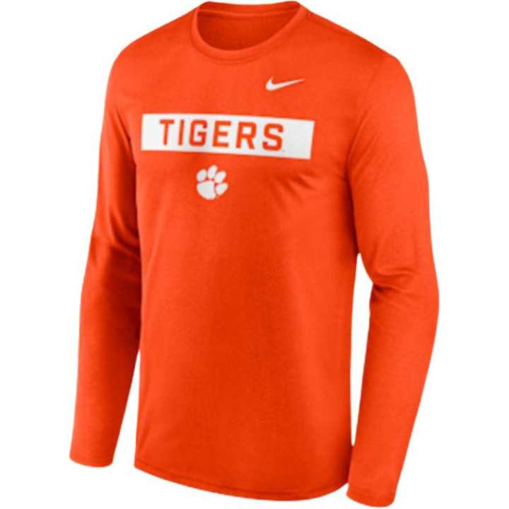 Nike Nike Clemson Primetime Legend 2-Hit Men's Nike Dri-FIT College Long-Sleeve T-Shirt