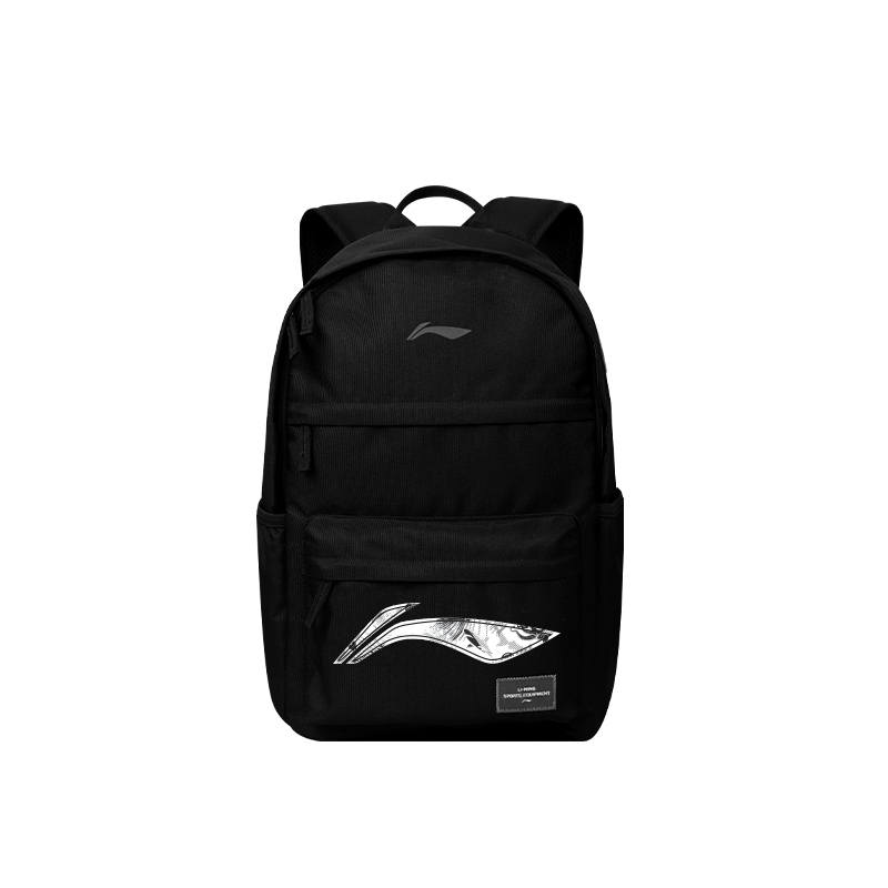 Li-Ning Li Ning Polyester Backpack Unisex Black