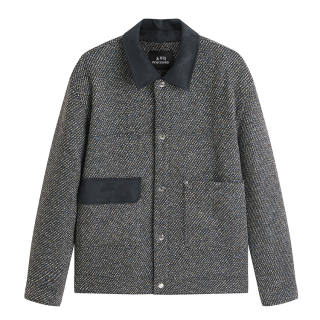 PEACEBIRD MEN Patchwork Chanel Inspired Jacket Men's