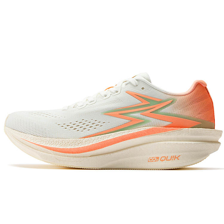 361° Flame 4.5 MIX Low top Carbon Plate Casual Marathon Racing Running Shoes Unisex Fluorescent Butter Peach Red