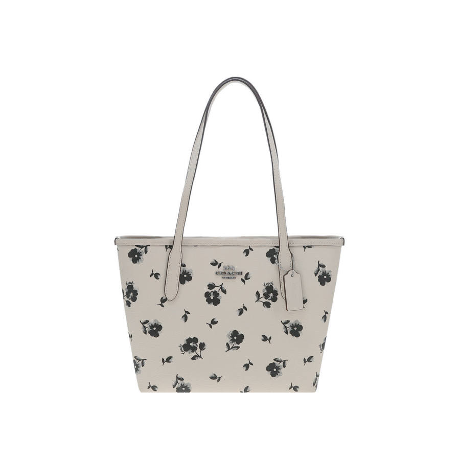 COACH City PVC Artificial Leather With Cow Leather Tote Bag, Shopping Bag, Handbag, Shoulder Bag Medium Women's