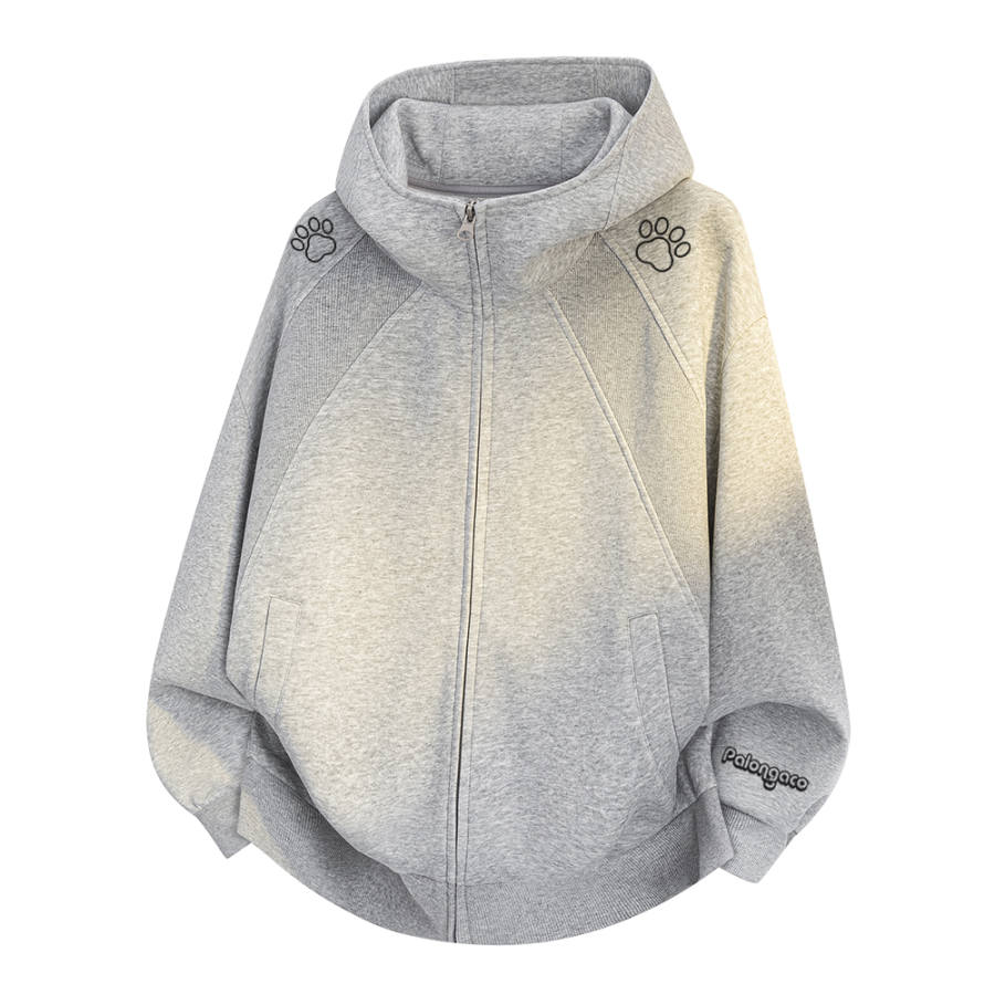 PAL ONGACO Sweatshirts Unisex Hooded Moderate Cardigan
