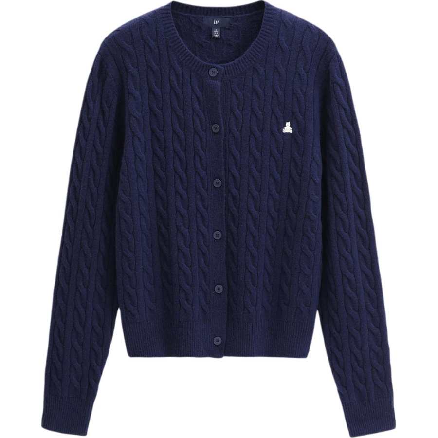 GAP Knitwear Women's Crew Neck Moderate Cardigan