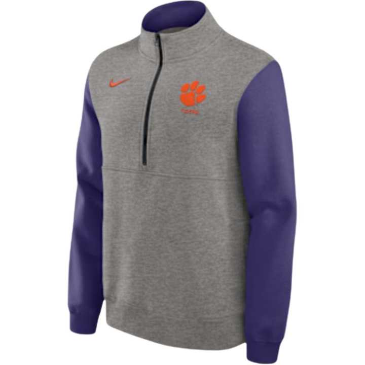 Nike Nike Clemson Club Men's Nike College 1/2 Zip Crew