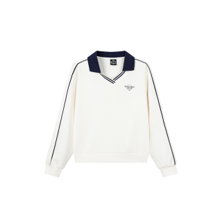 361° Sweatshirts Women's Feather White V Neck Moderate Regular