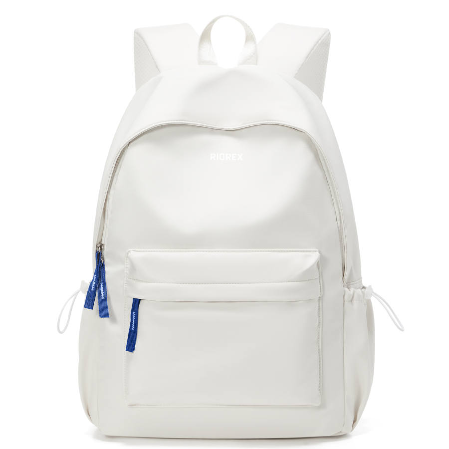 RIOREX Fabric Backpack Unisex White/Black/Pink/Blue/Green/Purple