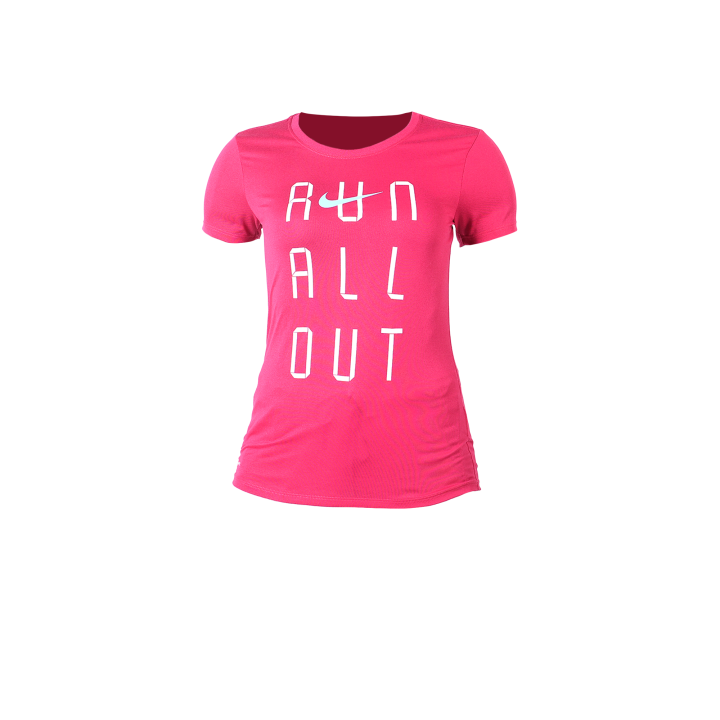 Nike Nike T Shirts Women's Pink Purple Crew Neck Moderate