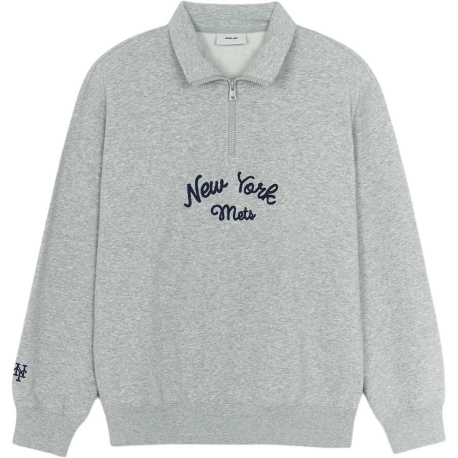 MLB MLB Sweatshirts Men's Mixed Color Gray Lapel Moderate
