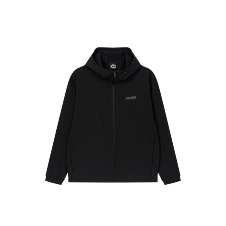 361° Trench Coats Men's Super Black Hooded Moderate Other