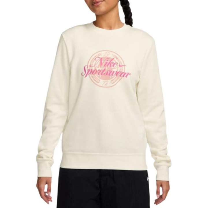 Nike Nike Sweatshirts Women's Beige Crew Neck Moderate