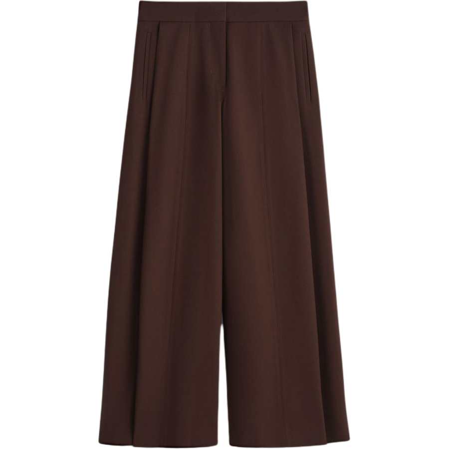 COS Casual Pants Women's Burgundy Moderate Wide Leg Pants