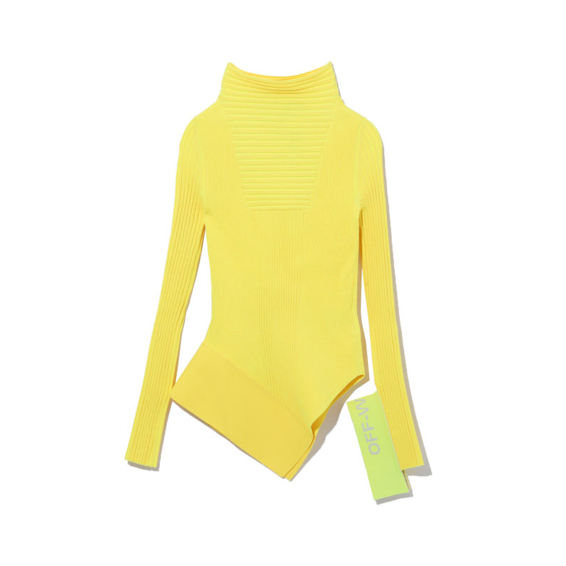 OFF-WHITE OFF WHITE Knitwear Women's Yellow Turtleneck Moderate