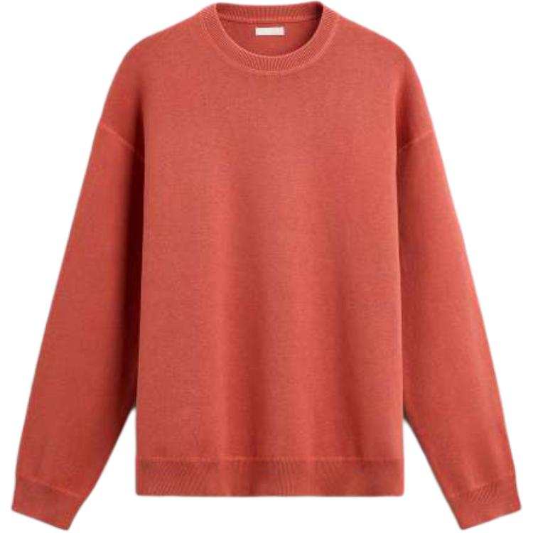 ZARA Knitwear Men's Light Red Crew Neck Moderate