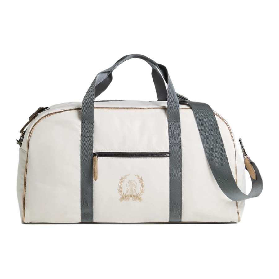 Brunello Cucinelli Polyester With Cotton One Shoulder Handbag Kids' White