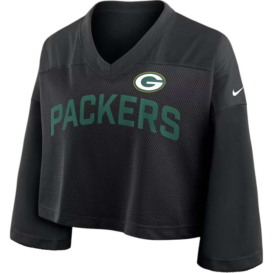 Nike Nike Green Bay Packers Wide Receiver Jersey Fashion Women's Nike Dri-FIT Nfl Cropped Top