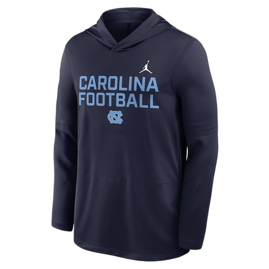 Jordan Jordan North Carolina Sideline Men's Jordan Brand Dri-FIT College Long-Sleeve Hooded Top
