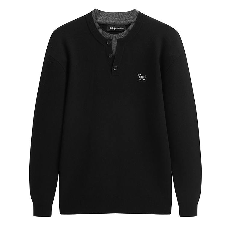 PEACEBIRD MEN Casual Sweater Unisex