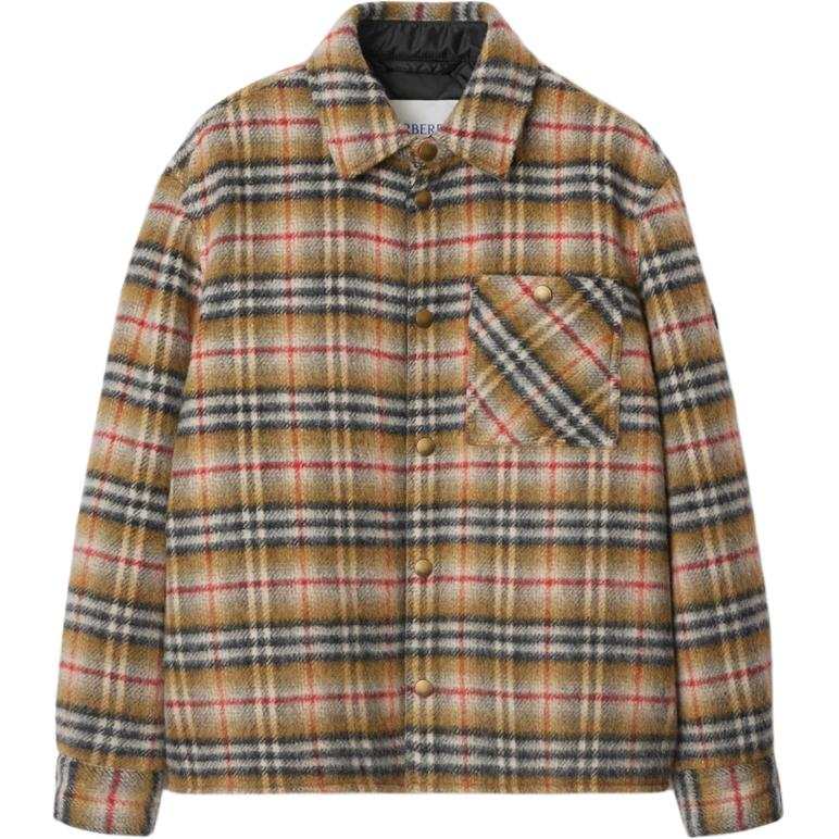 Burberry Burberry Long Sleeved Checked Jacket