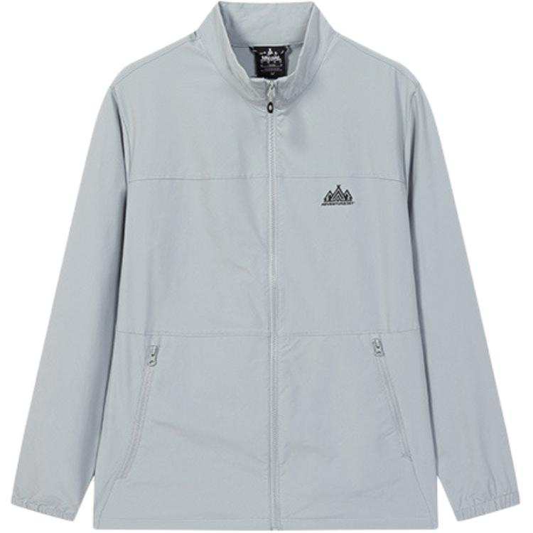 361° Trench Coats Men's Cooking Smoke Gray Stand Collar Moderate Other