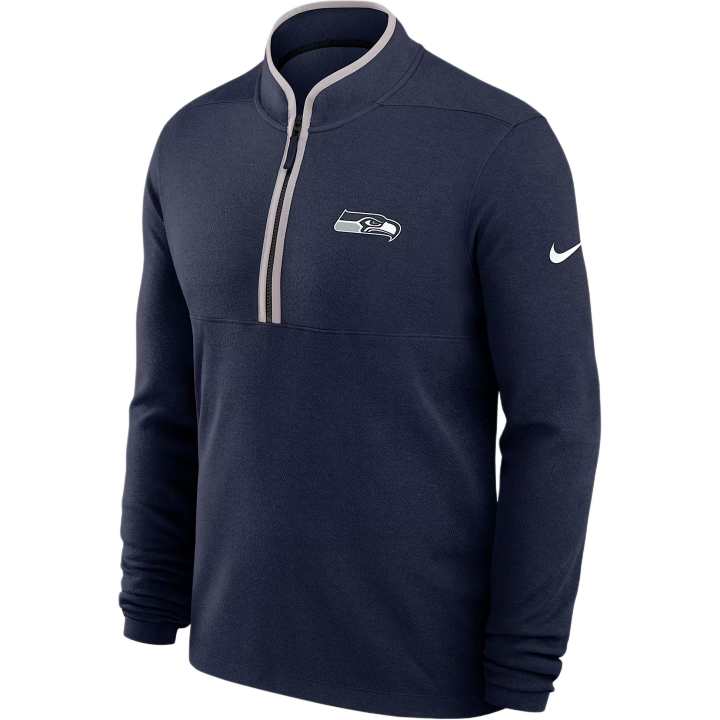 Nike Nike Seattle Seahawks Logo Victory Men's Nike Dri-FIT Nfl 1/2-Zip Long-Sleeve Top