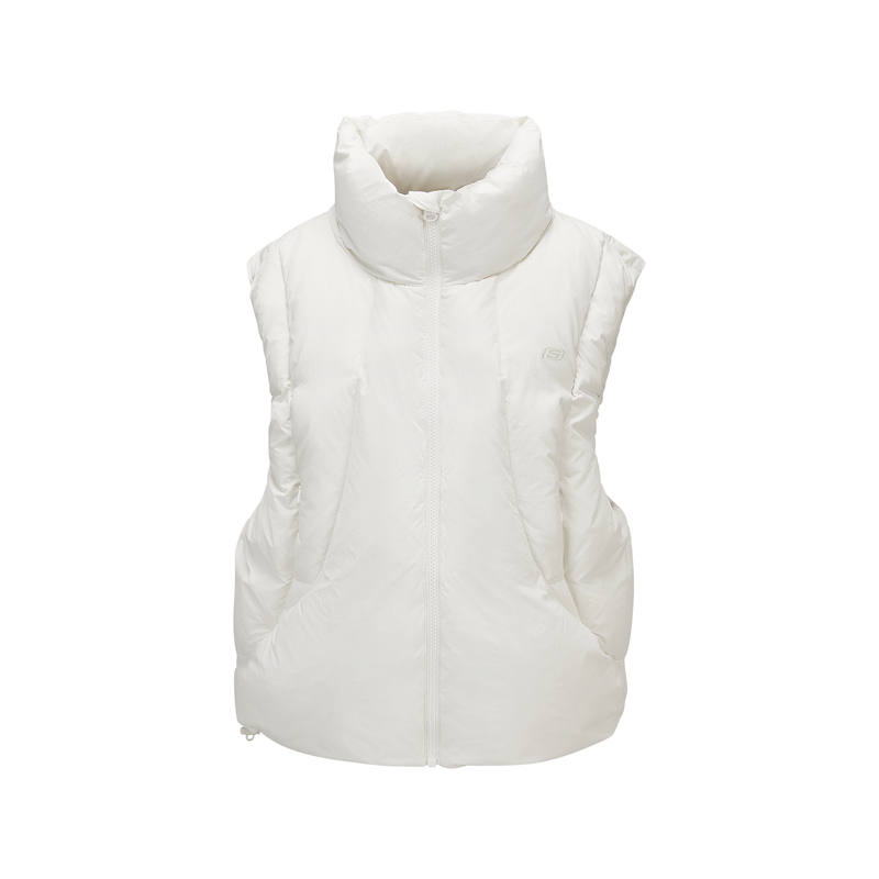 Skechers Sports League Collection Down Vest Women's Marshmallow White 0074