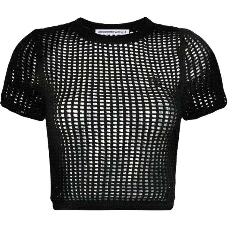 Alexander Wang T Shirts Women's Black Crew Neck