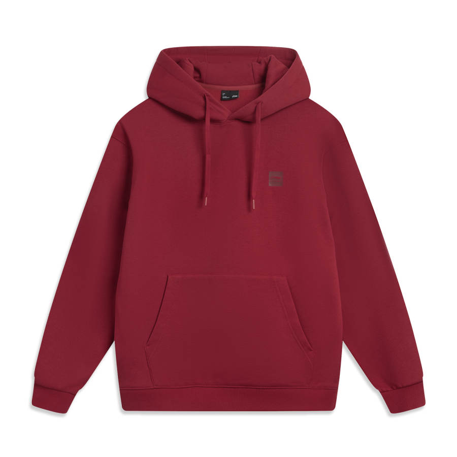 Li-Ning Li Ning Sports Life Collection Fleece Lined Thermal Loose Fit Hooded Couple Sweatshirt Unisex