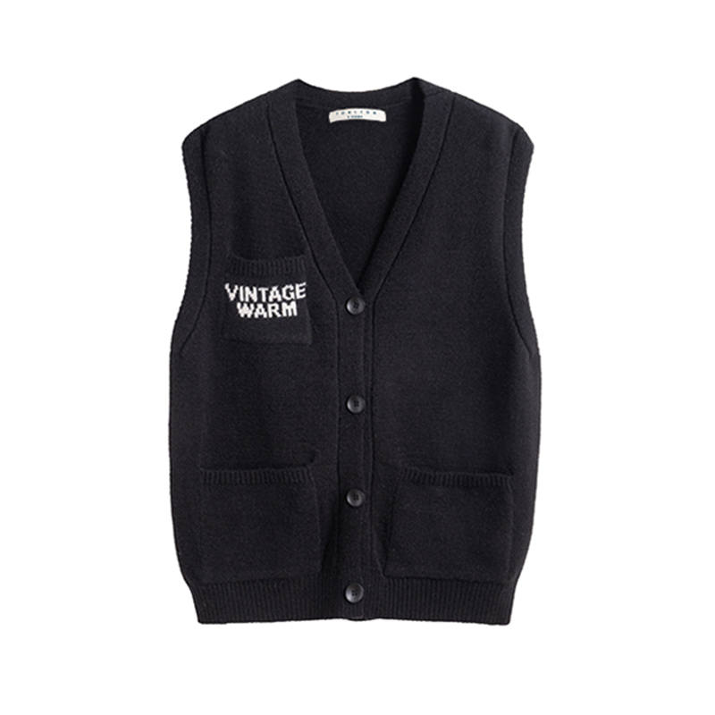 Tonlion Knitwear Women's Black V Neck Moderate