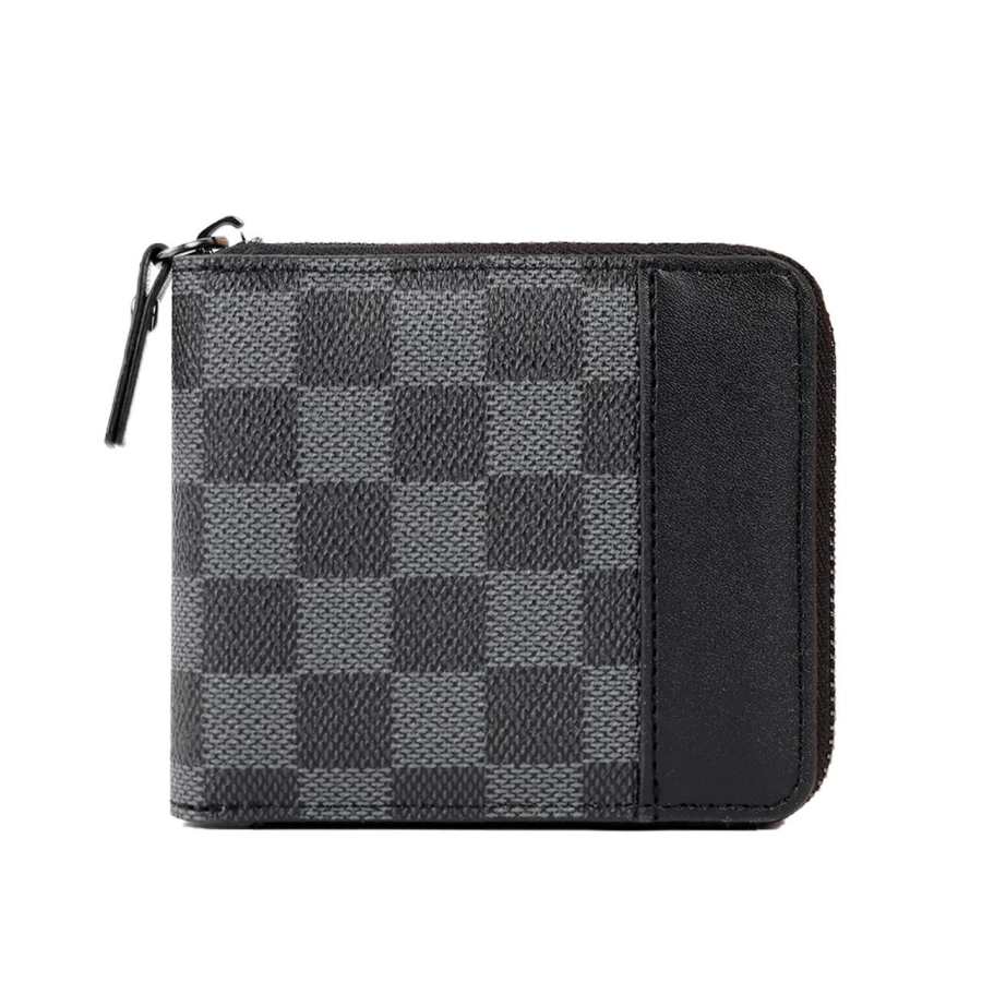 LAORENTOU Synthetic Leather Wallet Men's Black