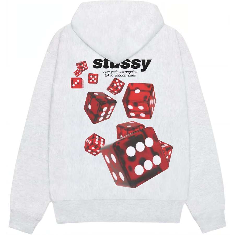 Stussy SS25 Sweatshirts Unisex Hooded Non Detachable Moderate