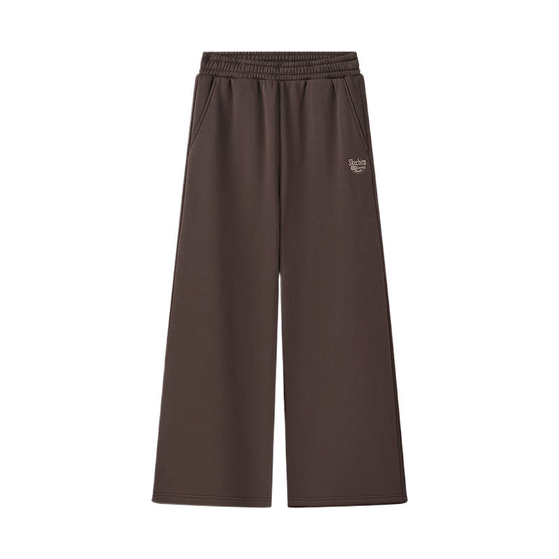 Skechers Loose And Elastic Soft Breathable Fleece Lined Knitted Sweatpants Women's