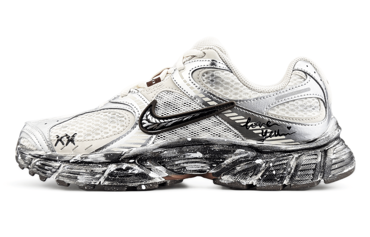 Nike Nike V5 RNR Abrasion Resistant Breathable Abrasion Resistant Breathable Low top Running Shoes Unisex Space Silver
