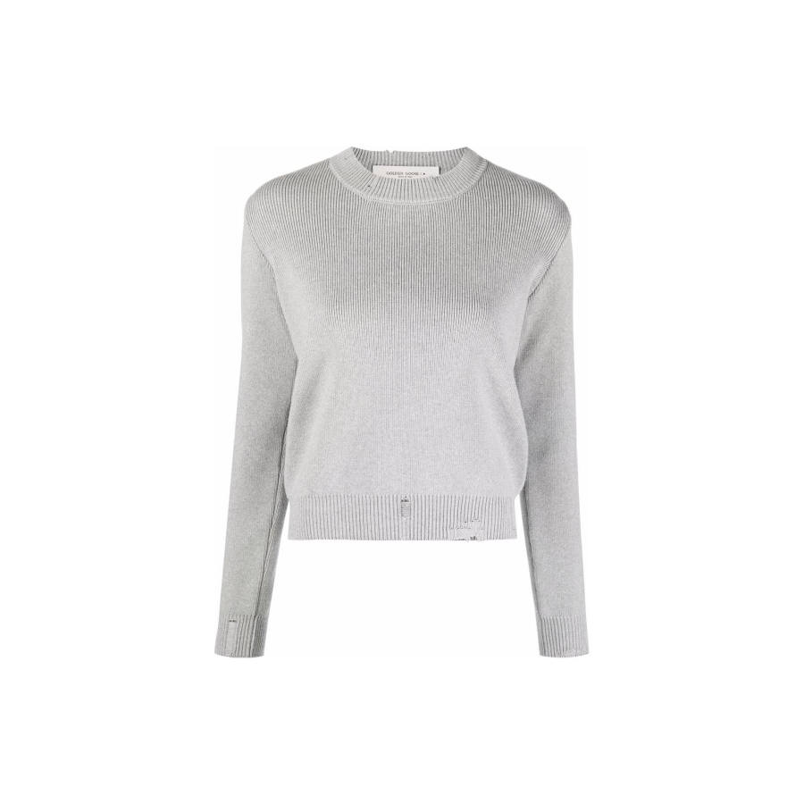 Golden Goose Deluxe Brand Distressed Logo Patch Jumper