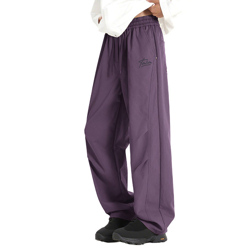 Tonlion Casual Pants Unisex Moderate Parachute Pants